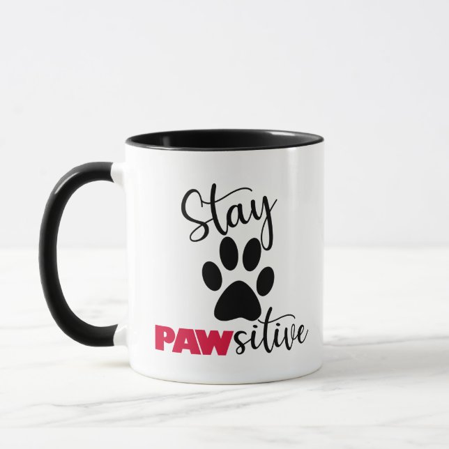 Taza Perro Paw Motivation Pun (Izquierda)