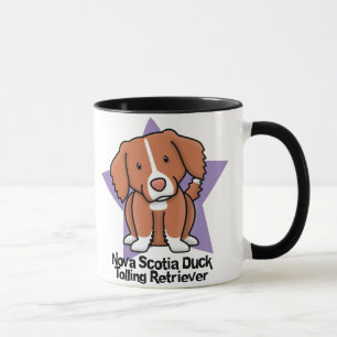 Taza Perro perdiguero tocante del pato de Nueva Escocia