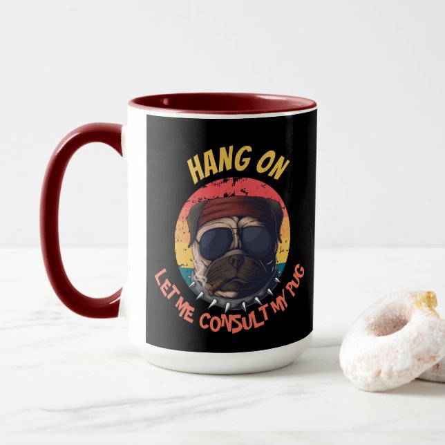 TAZA PERRO- PERMÍTANME CONSULTAR MI PUEBLO (Con donut)