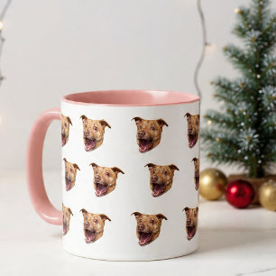 Taza Perro personalizado Cara   Mascota personalizado M