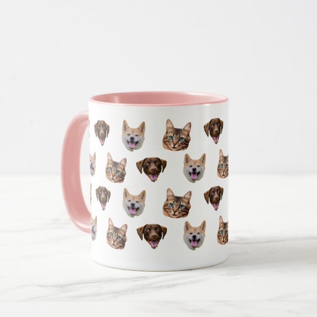 Taza Perro personalizado con cara, cerdo, regalo de mam (Anverso izquierdo)