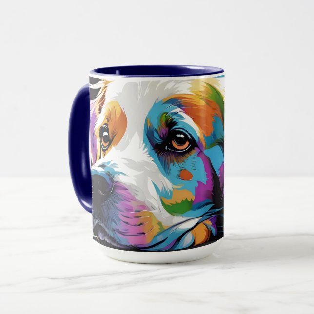Taza Perro Pop Art Mug (Anverso izquierdo)