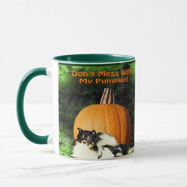 Taza Perro que protege la calabaza grande (Izquierda)