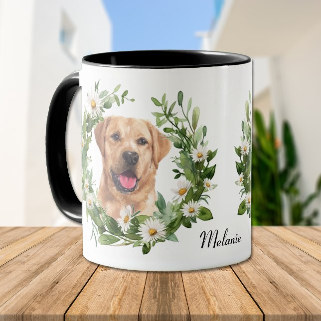 Taza Perro recuperador de Labrador amarillo de margarit (Subido por el creador)