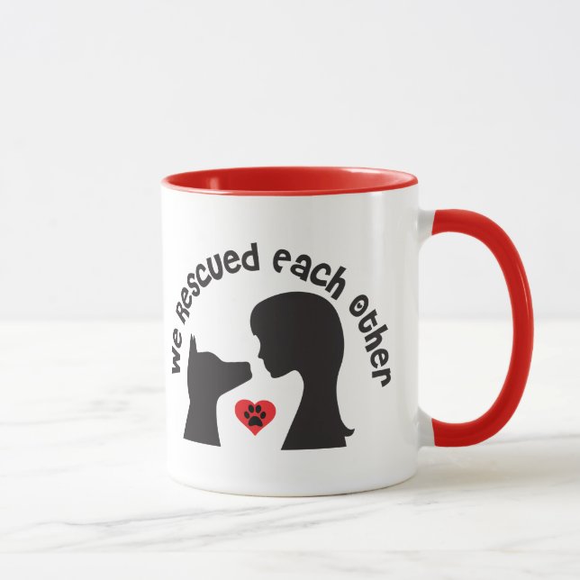 Taza Perro Rescue Love Mug (Derecha)