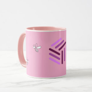 Taza Perro rosa de la apicultora