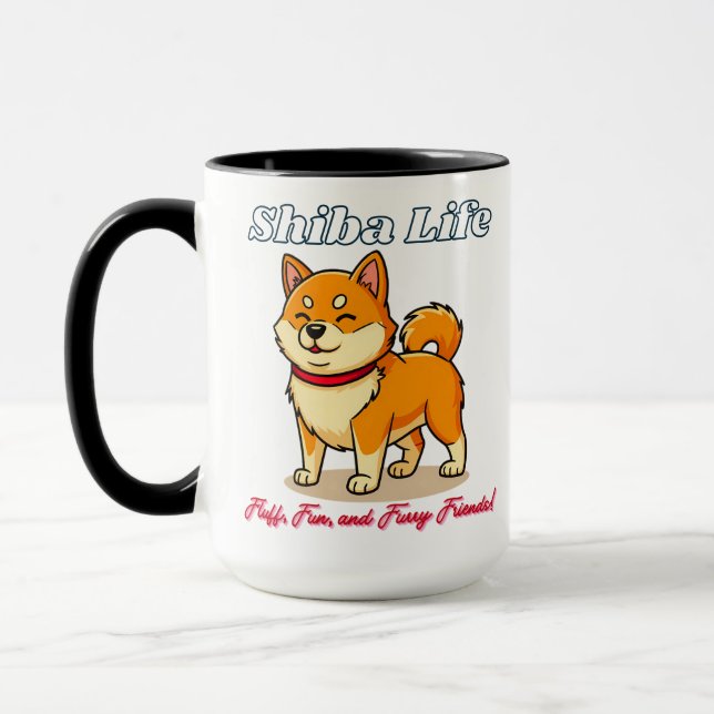 Taza Perro shiba inu más feliz (Izquierda)