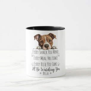 Taza Perro Staffordshire Lindo Divertido Personalizado