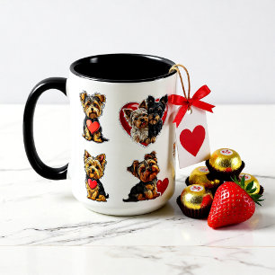 Taza Perro Terrier de Valentine Yorkshire   amantes de 