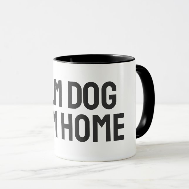 Taza Perro Tranquilo Hogar Tranquilo – Propietarios de  (Anverso derecho)