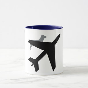 Taza Perro y avión