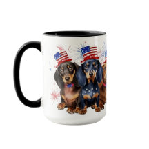PERROS ADORABLES PATRIOTAS DACHSHUND