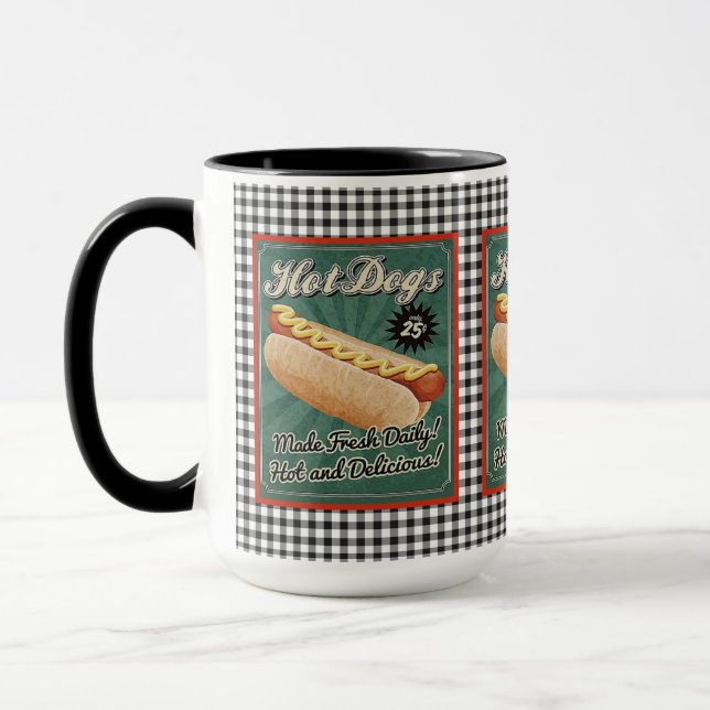 Taza Perros calientes Retro Mug (Izquierda)