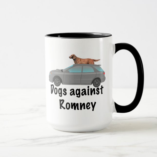 Taza Perros contra Romney (Derecha)