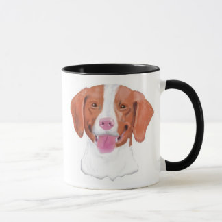 Taza Perros de aguas de Bretaña, vertiendo alegría…