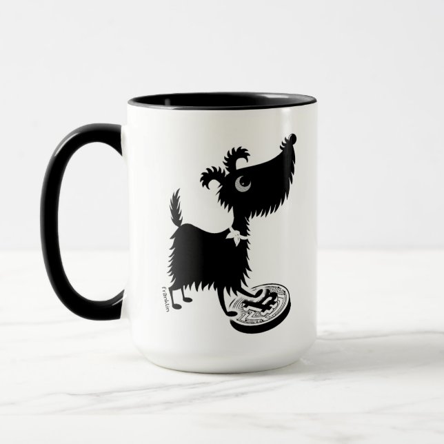 Taza Perros de Bitcoin Sip y Café Holdl Mug (Izquierda)