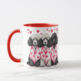 Taza Perros de cangrejo estándar día de San Valentín