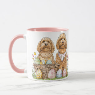 Taza Perros de Easter Goldendoodle