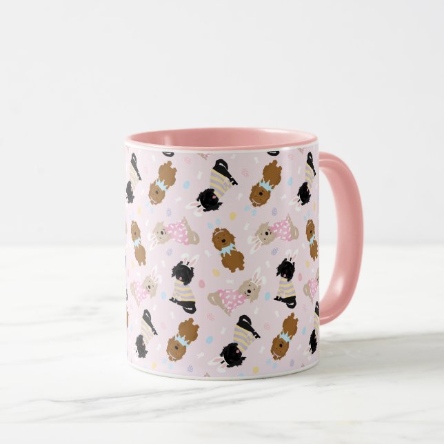 Taza Perros de Easter Goldendoodle (Anverso derecho)