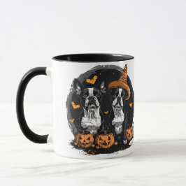 Taza Perros de Halloween Boston Terrier