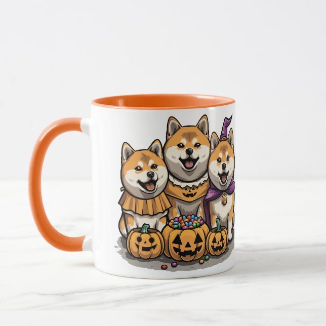 Taza Perros de Halloween Shiba Inu (Izquierda)