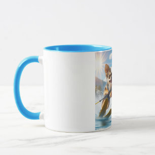 Taza ¡Perros de juguete haciendo esquí acuático!