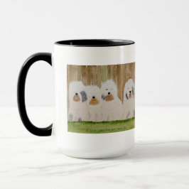 Taza Perros de oveja ingleses originales Mug de arte