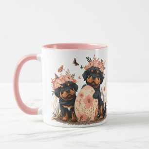 Taza Perros de Rottweiler de Pascua
