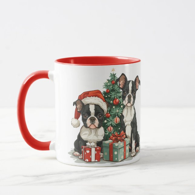 Taza Perros del Boston Terrier (Izquierda)
