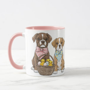 Taza Perros del Boxer de Pascua