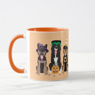 Taza Perros En Disfraces De Halloween