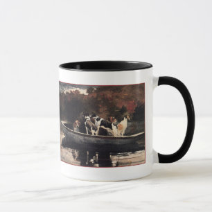 Taza Perros en un barco de Winslow Homer