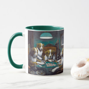 Taza Perros jugando póquer Cassius Marcellus Coolidge 1