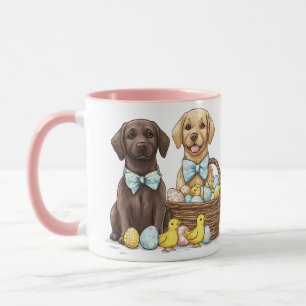 Taza Perros Labrador Retriever de Pascua