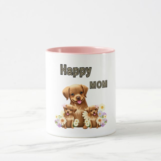 Taza Perros marrones agudos (Centro)