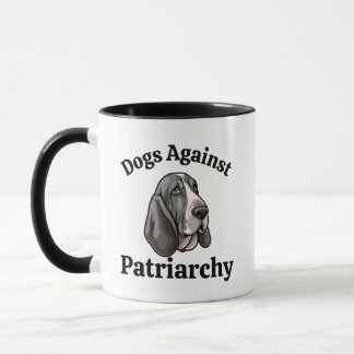 Taza Perros políticos divertidos contra la madre del pe