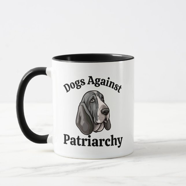 Taza Perros políticos divertidos contra la madre del pe (Izquierda)