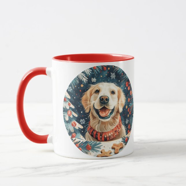 Taza Perros recuperadores de oro de navidades (Izquierda)