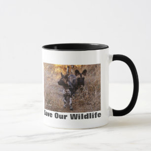 Taza Perros salvajes salvan nuestra vida silvestre