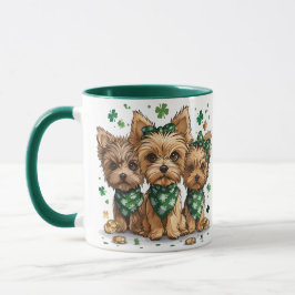 Taza Perros Terrier de San Patricio