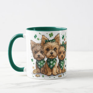 Taza Perros Terrier de San Patricio
