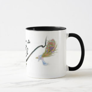Taza persa de la caligrafía de Hafez