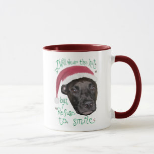 Taza Persiga contra el gorra del navidad