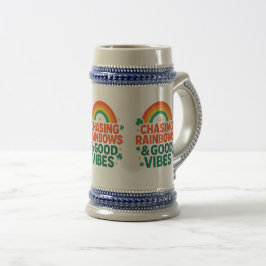 Taza Persiguiendo Arcoíris y Buenos Vibes