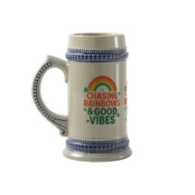 Taza Persiguiendo Arcoíris y Buenos Vibes