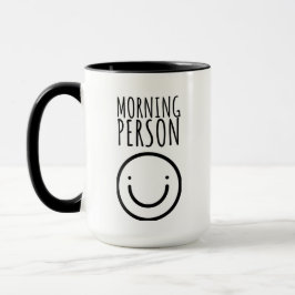 Taza Persona feliz cara de la mañana