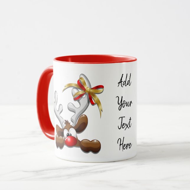Taza Personaje de Navidades divertidos y desconcertados (Anverso izquierdo)