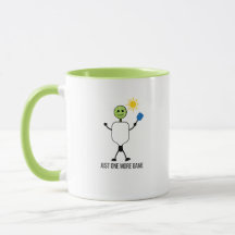 Personaje Divertido de Jugador de Pickleball Soste