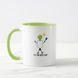Taza Personaje Divertido de Jugador de Pickleball Soste