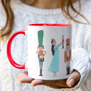 Taza Personajes del ballet de Cascanueces Navidad
